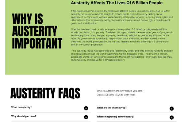 End austerity